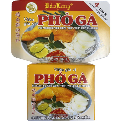 BAO LONG vištienos sultinio kubeliai sriubai "PHO GA" (4 kub.)