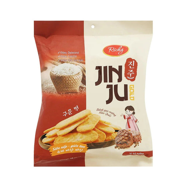 RICHY ryžių krekeriai "JINJU GOLD" (barbekiu skonio)