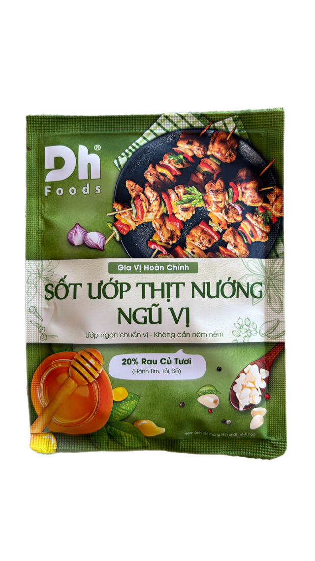 DH FOODS barbekiu padažas mėsai su penkių prieskonių mišiniu